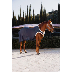 Mesh deken voor wandelaar Horze Opening Marineblauw