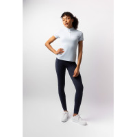 Horze Joie trainings-T-shirt met korte mouwen voor kinderen Grijs dageraad blauw