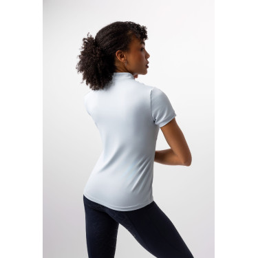 Horze Joie trainings-T-shirt met korte mouwen voor kinderen Grijs dageraad blauw