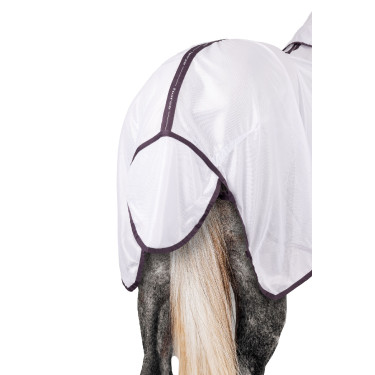 Dekzeil, hals en vliegenmasker Horze La Paz Zwart pruim Violet