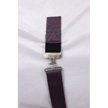 Dekzeil, hals en vliegenmasker Horze La Paz Zwart pruim Violet