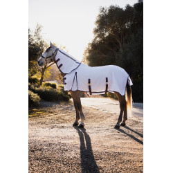 Dekzeil, hals en vliegenmasker Horze La Paz Zwart pruim Violet