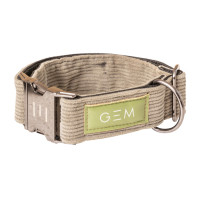 GEM halsband hond Kaki Groen