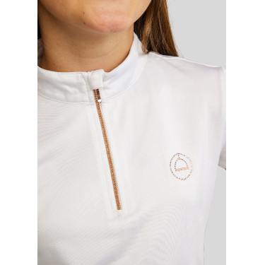 Polo Montar Everly kind korte mouwen rose gold Wit