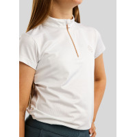 Polo Montar Everly kind korte mouwen rose gold Zwart