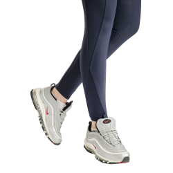 Montar MoZida Refined rijbroek met Crystal Gun metal full grip dames Marine Marineblauw