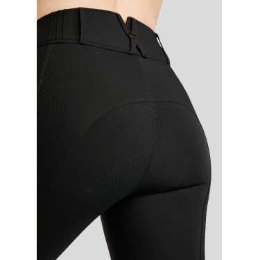 Montar MoZuna Refined Pintucks broek met gun metal kristallen en kniestukken grip voor dames Montar MoZuna Refined Pintucks broek met gun metal kristallen en kniestukken grip voor dames
