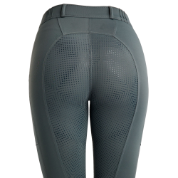 Legging Montar MoZuna Refined Pintucks en gun metal kristallen full grip dames Donkers leisteen Grijs Legging Montar MoZuna Refined Pintucks en gun metal kristallen full grip dames Donkers leisteen Grijs