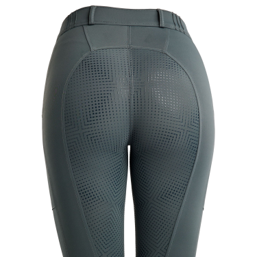 Legging Montar MoZuna Refined Pintucks en gun metal kristallen full grip dames Donkers leisteen Grijs Legging Montar MoZuna Refined Pintucks en gun metal kristallen full grip dames Donkers leisteen Grijs