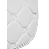 Montar dressuur zadeldek Flow Logoquilted Wit