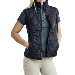 Mouwloze donsjas Hybrid Montar MoMary gun metals crystals dames