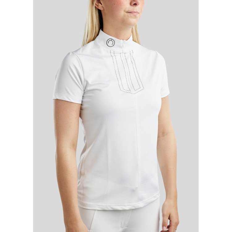 Wedstrijdpolo Montar MoViolet crystal gun metal dames