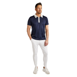 Wedstrijdpolo Montar MoWill gestructureerd dames Marine Marineblauw Wedstrijdpolo Montar MoWill gestructureerd dames Marine Marineblauw