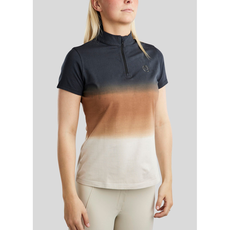 Montar trainings-T-shirt met korte mouwen MoFaith Dipdye print dames