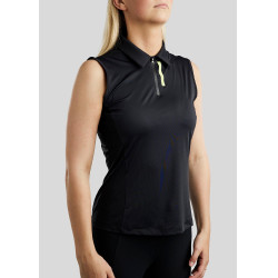 Montar MoStella mesh damestop voor training met contrasterend gedrukt logo