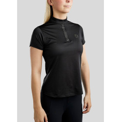 Montar MoBriella trainingsshirt met gun metal kristallen voor dames