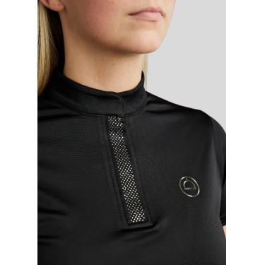 Montar MoBriella trainingsshirt met gun metal kristallen voor dames Montar MoBriella trainingsshirt met gun metal kristallen voor dames