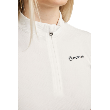 Montar MoCilia verfijnd trainingspolo met korte mouwen Jacquard dames Montar MoCilia verfijnd trainingspolo met korte mouwen Jacquard dames