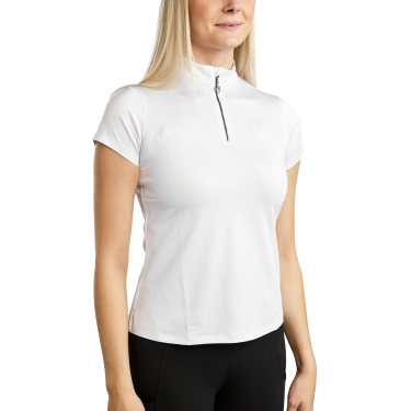 Montar MoElaine dames trainings-T-shirt met korte mouwen en laser uitgesneden logo Montar MoElaine dames trainings-T-shirt met korte mouwen en laser uitgesneden logo