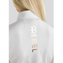 Rebel Montar trainingssinglet met rosegouden logo voor dames