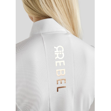Rebel Montar trainingssinglet met rosegouden logo voor dames