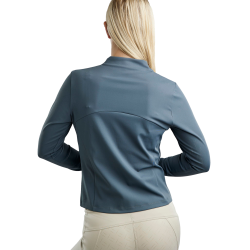 Full-zip jas Montar MoGloria met kaviaarband dames Donkers leisteen Grijs