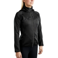 Softshell full zip jas Montar MoBlair afneembare capuchon crystals gun metal dames Zwart Softshell full zip jas Montar MoBlair afneembare capuchon crystals gun metal dames Zwart