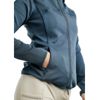 Softshell full zip jas Montar MoBlair afneembare capuchon crystals gun metal dames Donkers leisteen Grijs Softshell full zip jas Montar MoBlair afneembare capuchon crystals gun metal dames Donkers leisteen Grijs