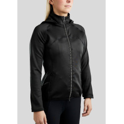 Softshell jas Montar MoBlair Junior full zip kristallen gun metal afneembare capuchon