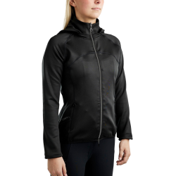 Softshell jas Montar MoBlair Junior full zip kristallen gun metal afneembare capuchon