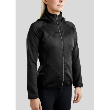 Softshell jas Montar MoBlair Junior full zip kristallen gun metal afneembare capuchon Softshell jas Montar MoBlair Junior full zip kristallen gun metal afneembare capuchon