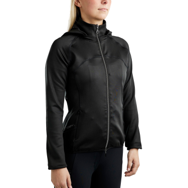Softshell jas Montar MoBlair Junior full zip kristallen gun metal afneembare capuchon