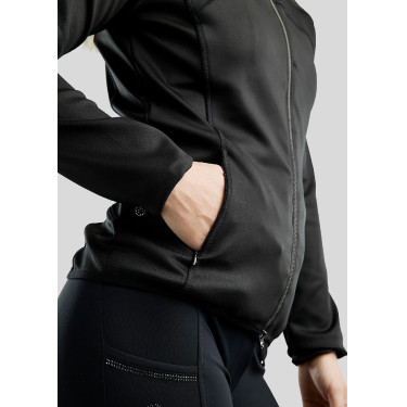 Softshell jas Montar MoBlair Junior full zip kristallen gun metal afneembare capuchon Softshell jas Montar MoBlair Junior full zip kristallen gun metal afneembare capuchon