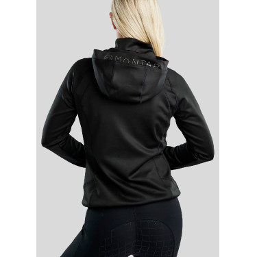 Softshell jas Montar MoBlair Junior full zip kristallen gun metal afneembare capuchon Softshell jas Montar MoBlair Junior full zip kristallen gun metal afneembare capuchon