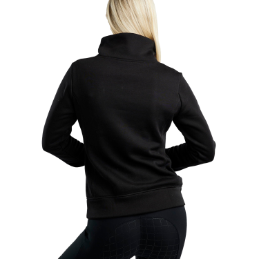 Sweatshirt Montar MoNaja hoge kraag kristallen gun metal dames Sweatshirt Montar MoNaja hoge kraag kristallen gun metal dames