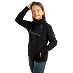 Sweatshirt Montar MoNaja Junior zijsluiting kristallen rosegoud