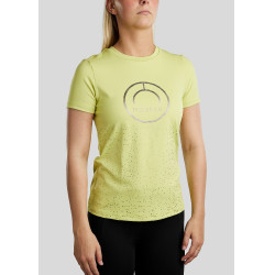 T-shirt met korte mouwen Montar MoSille logo gedrukt gun metal dames