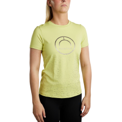 T-shirt met korte mouwen Montar MoSille logo gedrukt gun metal dames