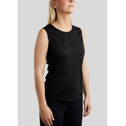 Mesh tanktop Montar MoStella contrasterend logo dames