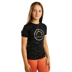 T-shirt met korte mouwen Montar MoNille Junior bedrukt in rosegoud