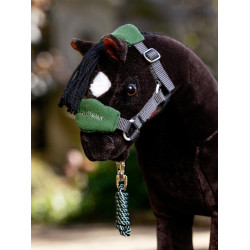 Vogue halster voor speelgoed Mini Pony LeMieux Groen hunter Vogue halster voor speelgoed Mini Pony LeMieux Groen hunter