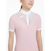 Wedstrijdpolo Eva LeMieux Young Rider met korte mouwen Pistache Groen Wedstrijdpolo Eva LeMieux Young Rider met korte mouwen Pistache Groen