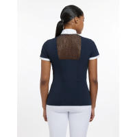 Wedstrijdpolo LeMieux Camille korte mouwen Marine oud model Marineblauw Wedstrijdpolo LeMieux Camille korte mouwen Marine oud model Marineblauw