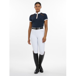 Wedstrijdpolo LeMieux Camille korte mouwen Marine Marineblauw Wedstrijdpolo LeMieux Camille korte mouwen Marine Marineblauw