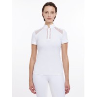 Wedstrijdpolo LeMieux Camille korte mouwen Wit