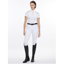 Wedstrijdpolo LeMieux Camille korte mouwen Wit