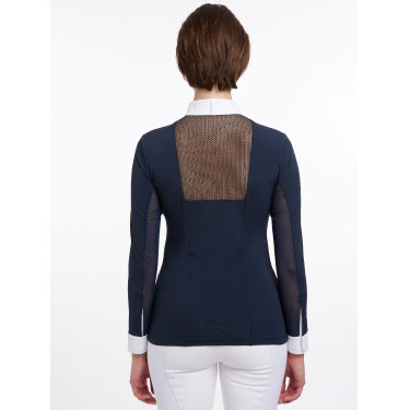 Wedstrijdshirt LeMieux Camille met lange mouwen Marine Marineblauw