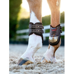 Einfache Gamaschen Exo-Flex® LeMieux Bruin / goudkleurig Einfache Gamaschen Exo-Flex® LeMieux Bruin / goudkleurig