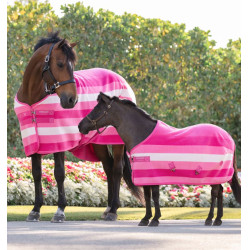 Horseware Newmarket Petite Fleece Cooler polar deken Rose witney Roze Horseware Newmarket Petite Fleece Cooler polar deken Rose witney Roze