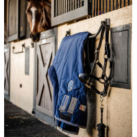 Horseware Rhino 350g VL staldeken Zwart / titaniumgrijs / klassiek blauw
